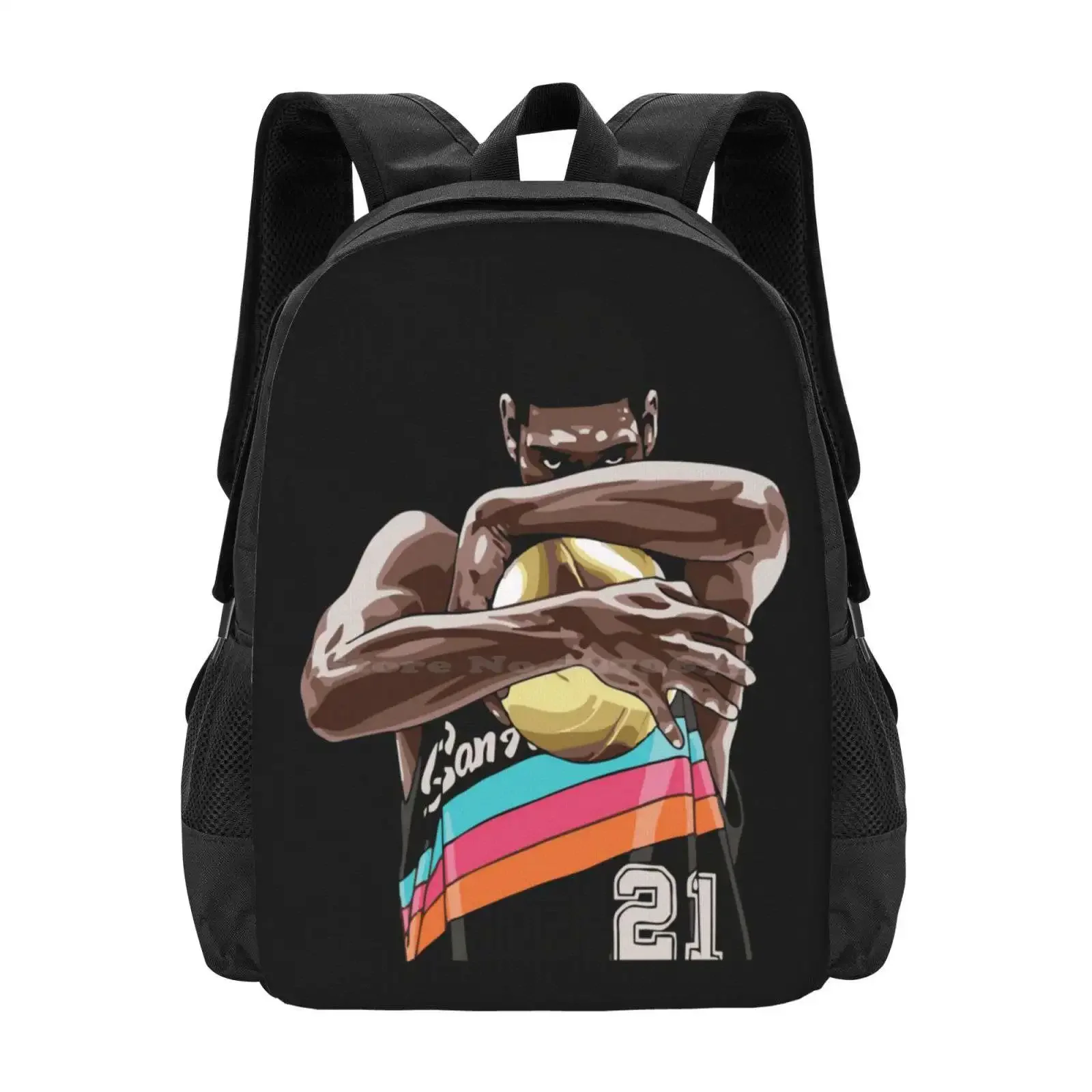 

Tim Duncan Ball Hug Hot Sale Schoolbag Backpack Fashion Bags Tim Duncan Ball Hug Basketball Hugs Big Fundamental 21