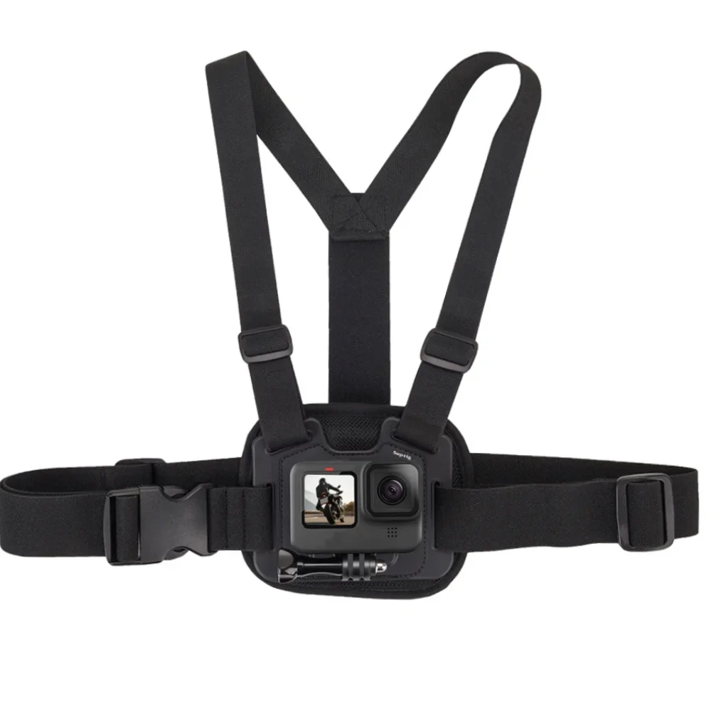 New Design Adjustable Chest Mount Harness Strap For GoPro Hero 12 11 10 9 8 SJCAM Insta360 X2 X3 DJI Osmo 3 4 Action Camera