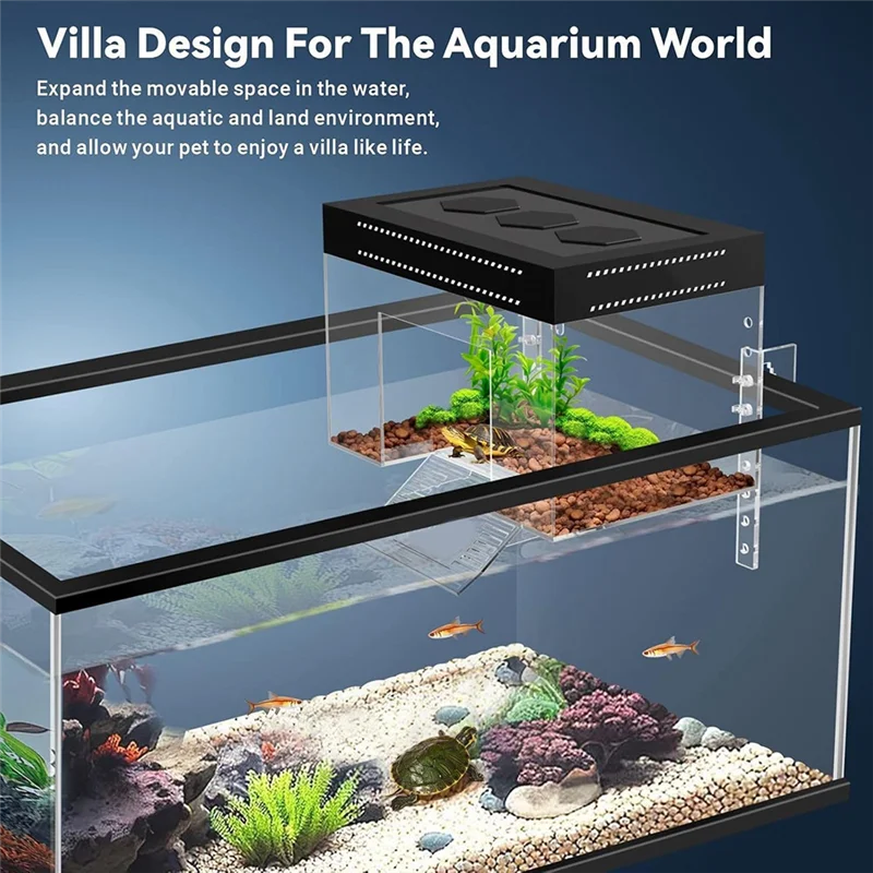 

【A87T】Регулируемая платформа для игры в виде черепахи 7,9X5,5X5,5 ''Акриловый топпер в виде черепахи для детской черепахи для полуводной детской террасы