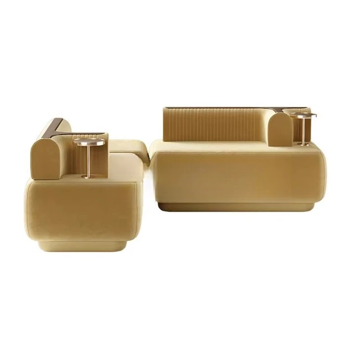 Cafe soft decoration sales department exhibition hall card seat leisure sofa