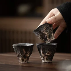 Japanese-style wind lotus rhyme tea cup ceramic kung fu tea set tea cup small single cup master  creative personality