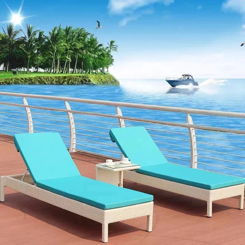 Hot Sale High Quality Waterproof Rattan Folding Outdoor Hotel Indoor Swimming Pool Leisure Chair
