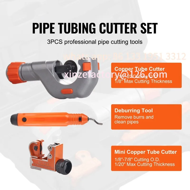 

Customizable Deburring Tool Heavy Duty Cutter for Copper Aluminum Stainless Steel P SucceBuy 3PCS Tubing Cutter Mini Tube Cutter