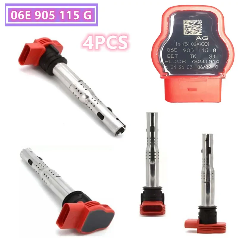 

1/2/3/4PCSCar Ignition Coil For VW Jetta Golf Passat Tiguan CC For Audi A3/4/5/6/7/8 TT Q3/5 R8 OEM 06E905115 ABCDE 07K905715F