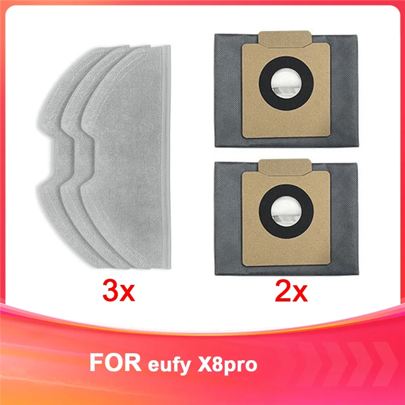

A7THK-для Eufy X8pro, аксессуары для робота-пылесоса, мешок для сбора пыли и тряпка, сменный комплект