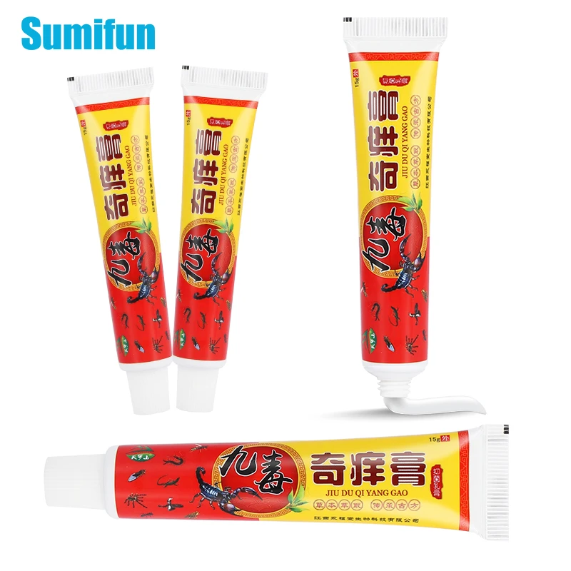 

15G Anti Itching Skin Cream Body Psoriasis Dermatitis Eczema Ointment Athletes Foot Mosquito Insect Bite Chinese Herbal Medicine