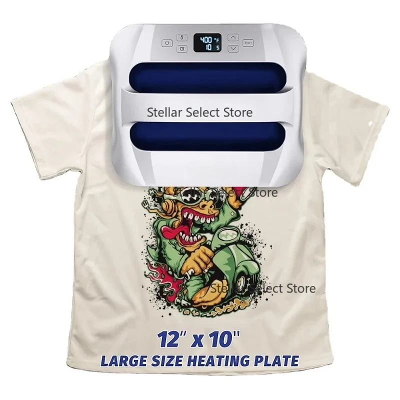 Electric Automatic T Shirt Heat Press Transfer Machine T Shirts Logo Embossing Machine of 3D Fabric Leather Embossing Machine