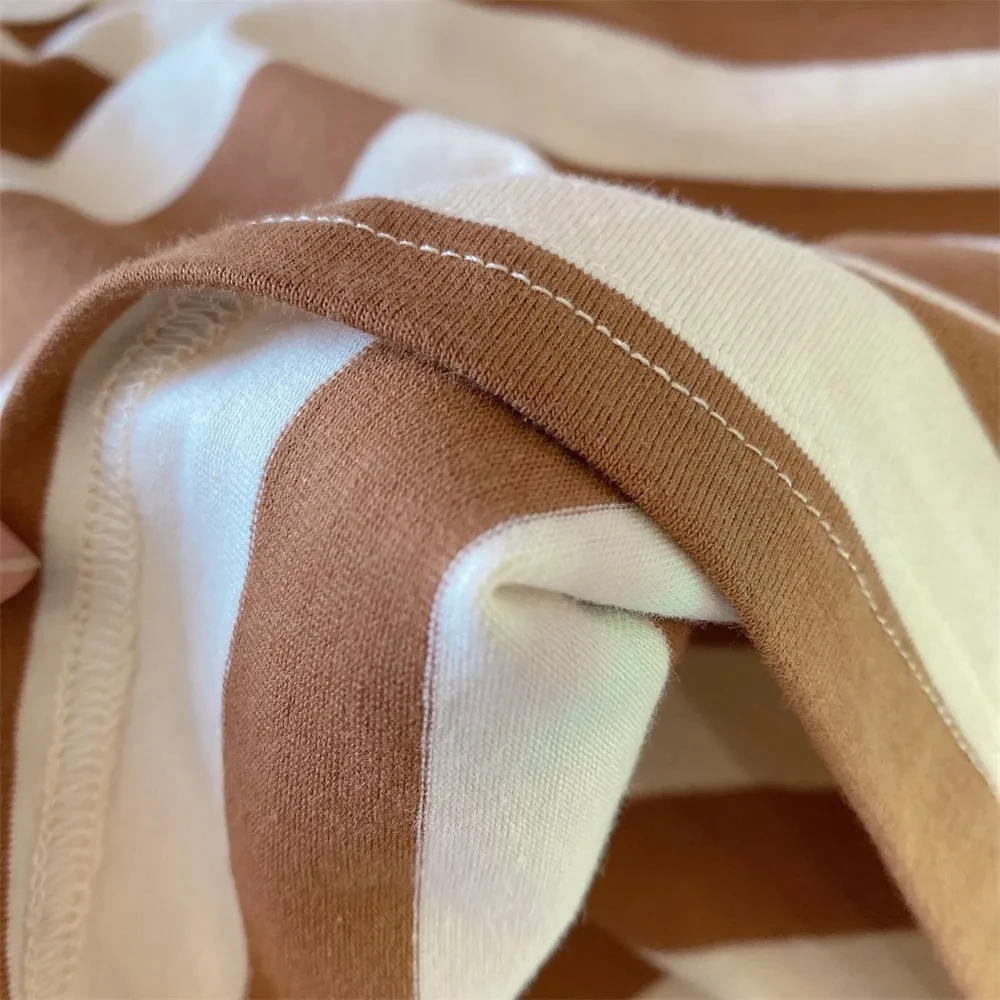 2025 صيف جديد الفتيات الملابس مجموعة شريط أكمام تي شيرت + الكاكي السراويل 2 قطعة دعوى ل 2 3 4 5 6 8 سنوات الفتيات الزي غير الرسمي #4