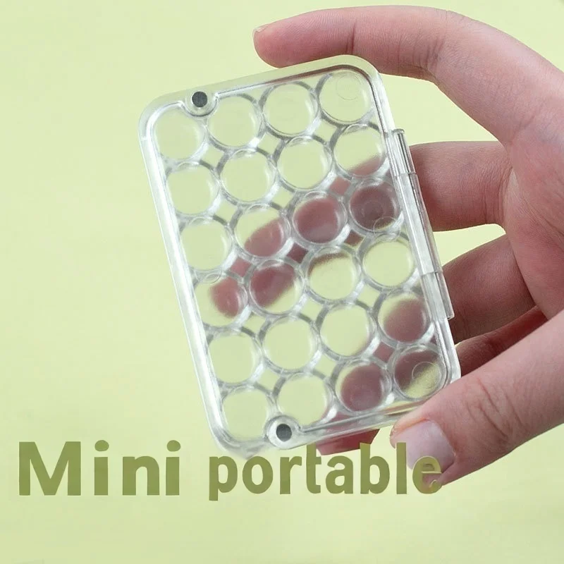 0.8 مللي 24 شبكة صغيرة فارغة المائية الصباغ علبة التعبئة والتغليف السفر لوحة الطلاء طالب الخروج لرسم اللوازم الفنية