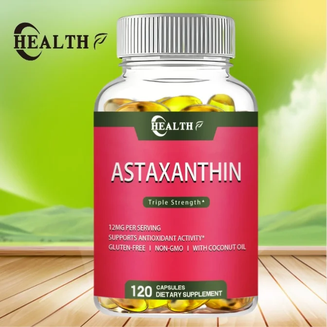 HEALTH 12mg Astaxanthin 120 Softgels 4Month Supply High Quality Antioxidant Supplement