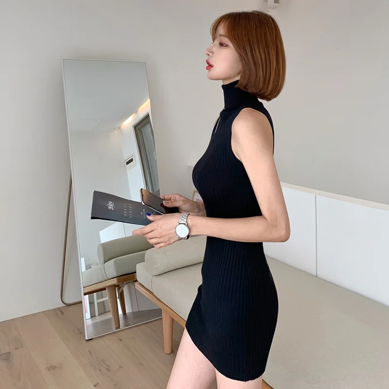 ハイネックニット レディース ファッション スリミング ベースレイヤー スカート 春秋 ハイウエスト 韓国風 スカート