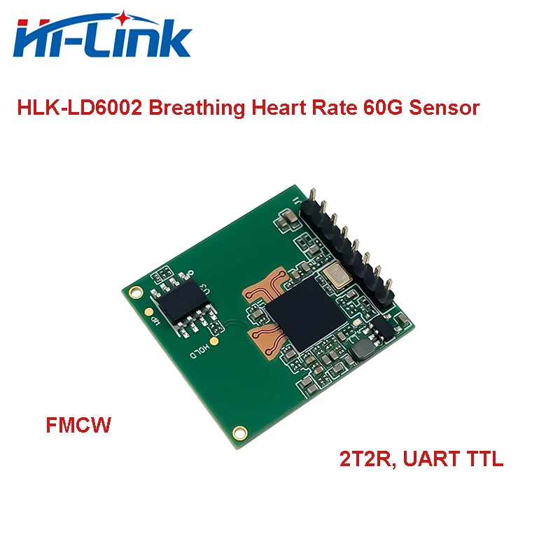 Hi-Link Новый 60G 2T2R ADT6101P Модуль датчика сердечного ритма для дыхания человека HLK-LD6002