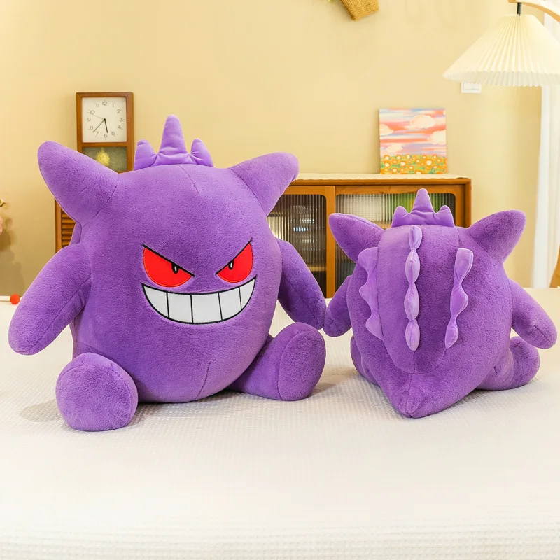 Peluche Pokémon Gengar, 30-65cm, Mignon, Doux, Grand Oreiller, Cadeau d'Anniversaire pour Enfant