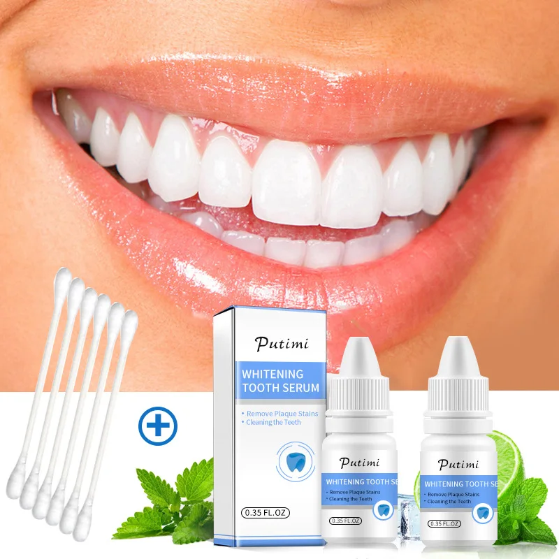 3pcs White Teeth Essence Liquid Clean Mouth Remove Yellow Teeth And Smoke Stains Fresh Breath Oral Health Hygiene Care