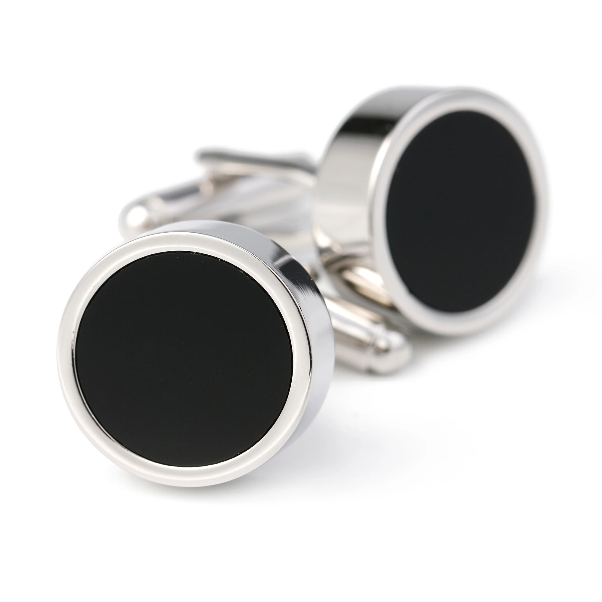 

Cufflinks for Men XK18382 Classic Black Round Copper Casual Dress Shirt Cuff Links Wedding Jewelry