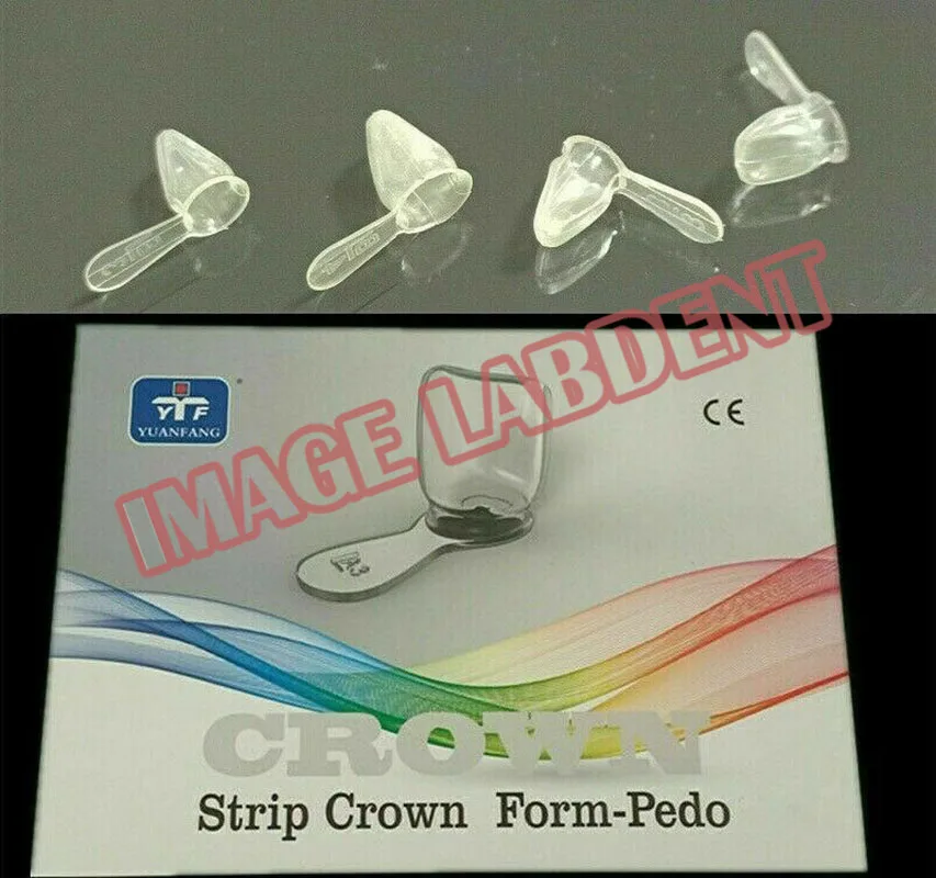 

24pcs/set Orthodontic Resin Teeth Crown for Kids Primary Anterior Deciduous Front Teeth Dental Strip Crown Form-Pedo Kit 48pcs