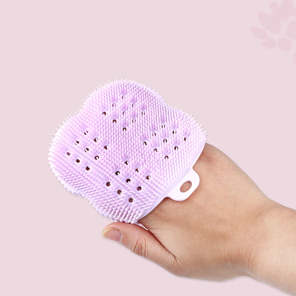 

2pcs Shower Brush Bathing Scrubber Body Exfoliator Back Massage Tool Soft Material Easy Skin Cleaner