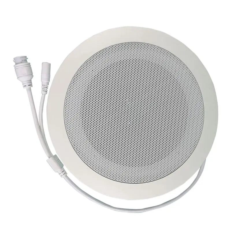 A72Z 10W Network IP Public Address System Audio ABS Ceiling Speaker POE Or DC12V