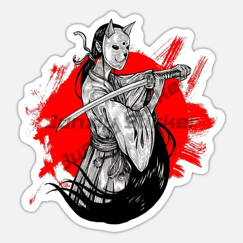 Samurai-Krieger-Autoaufkleber, kratzfest, Sonnenschutz, Dekor, Wohnmobil, Fenster, Graffiti, Vinyl, selbstklebender Aufkleber