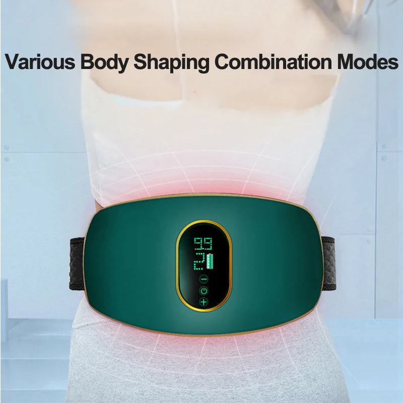 Rechargeable Body Slimming Machine Waist Belt Waist Fitness Massager Weight Loss and Body Shaping Instrument Constipation Relief