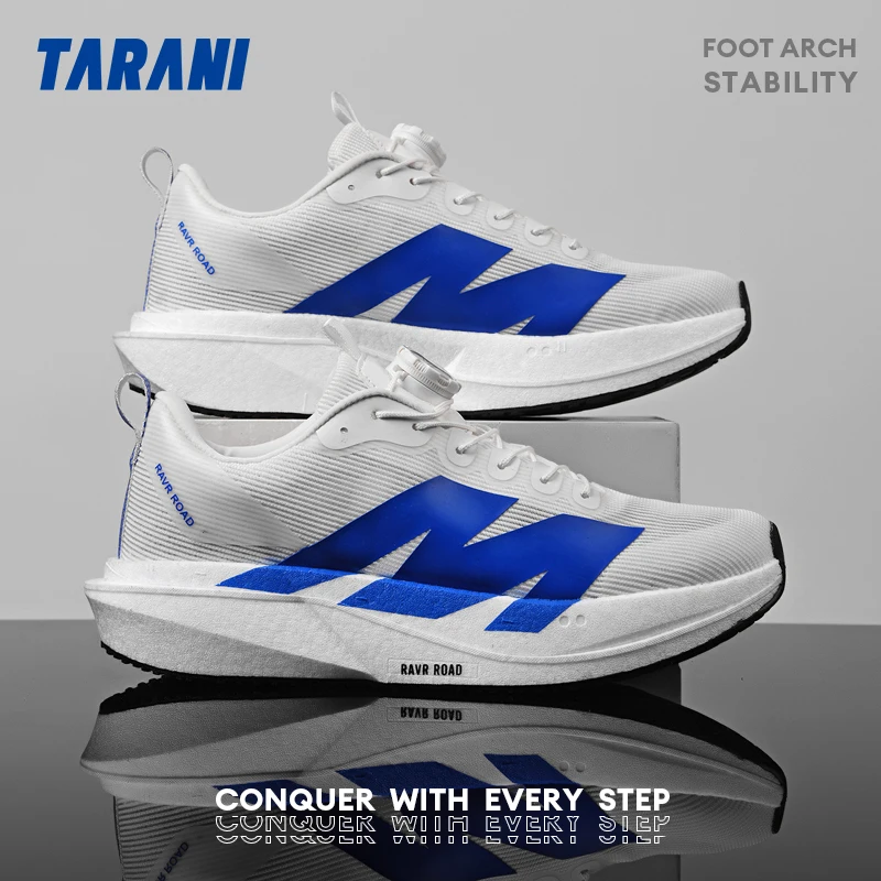 Men Women Running Shoes Rotary Buckle Supercritical Foam Carbon Plate Cushioning Footwear Daily Jogging Trainers Sneakers