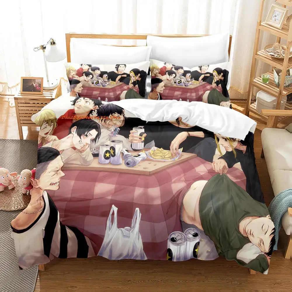 New Anime Tokyo Revengers Bedding Set Single Twin Full Queen King Size Bed Set Adult Kid Bedroom Duvet Cover Sets Home Textiles