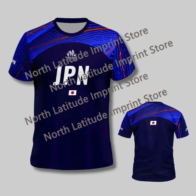 

Новинка 2025: Стильная японская волейбольная футболка VNL синего цвета для мужчин и женщин – комфортная, дышащая, модная спортивная одежда (модель moto)