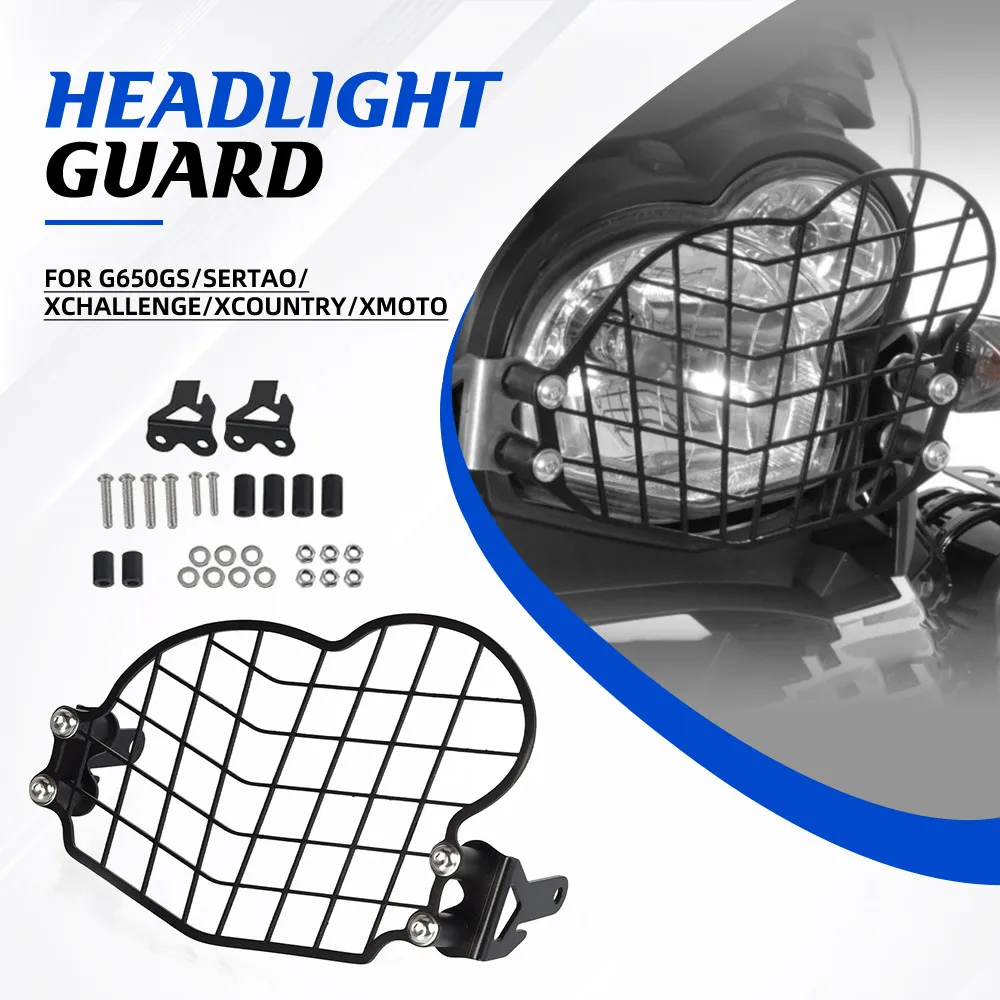 

For BMW G650GS/SERTAO/XCHALLENGE/XCOUNTRY/XMOTO Motorcycle Accessories Headlight Protector Grille Guard Cover Hand Light Grille