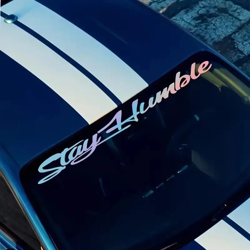 

Stay HumbleCar Decoration Sticker Vinyl Waterproof Large Size Windshield Car Styling Sticker Fadeless