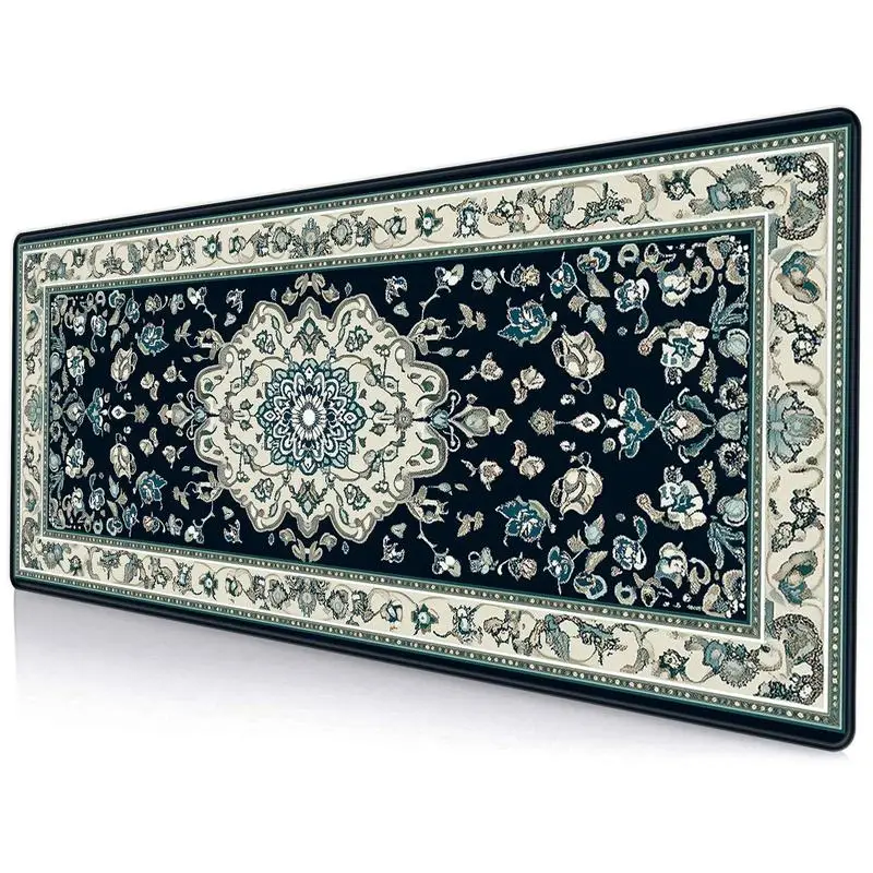 

Ziyou Persian Pattern Mouse Pad, Gaming Mouse Pad Non-Slip Rubber Base, Rectangular Computer Desk Pad for Home Office Game Room