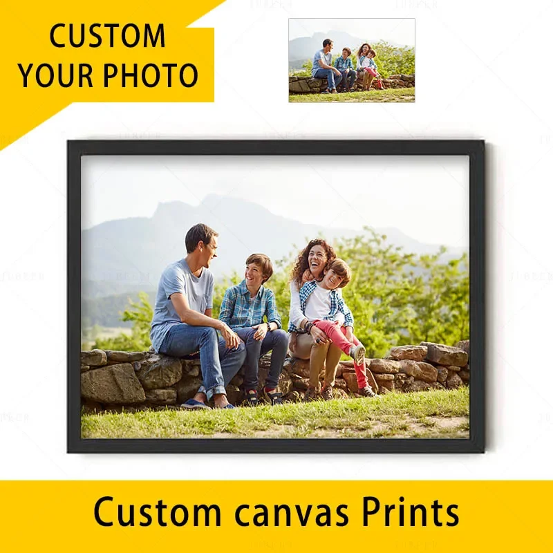 Canvas Custom Print Personalized Custom Printed Posters Personalized Pictures Your Picture Family Friends Photo Landscape Print