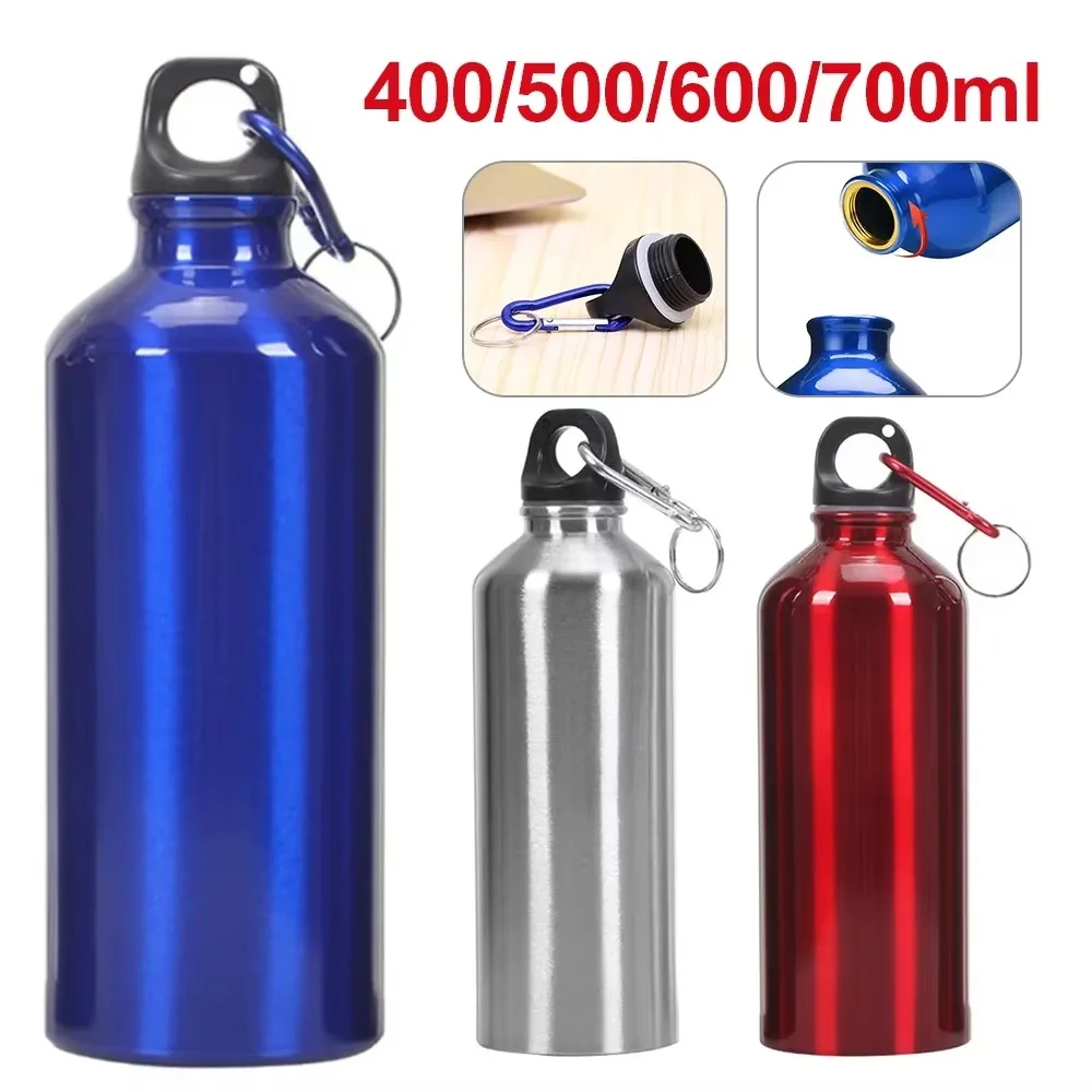 400/500/600ml Aluminum Insulated Vacuum Flask Water Bottle with Lid Thermos for Sport Water Bottles Outdoor Exercise Bike Sports