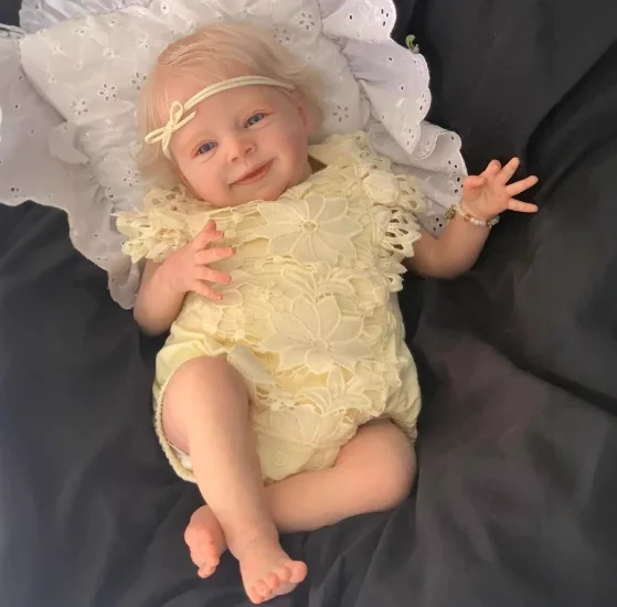 Lebensechte wiedergeborene Babypuppen, weiches Silikon, zum Schlafen, Begleiten, Sebastian, realistisch, für Neugeborene, handgefertigt, Stoffkörper, Weihnachtsspielzeug