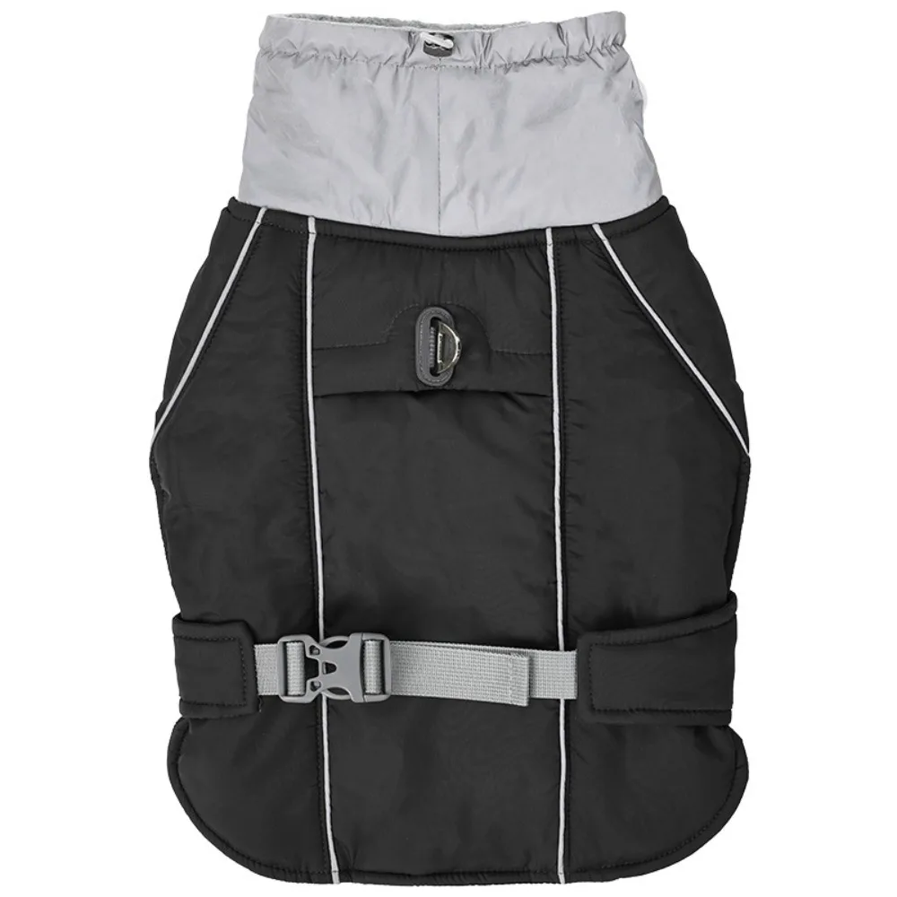 

Durable Nylon Polyester Dog Jacket Waterproof Autumn Winter Dog Clothes Green Grey Black Warm Dog Costume Labrador