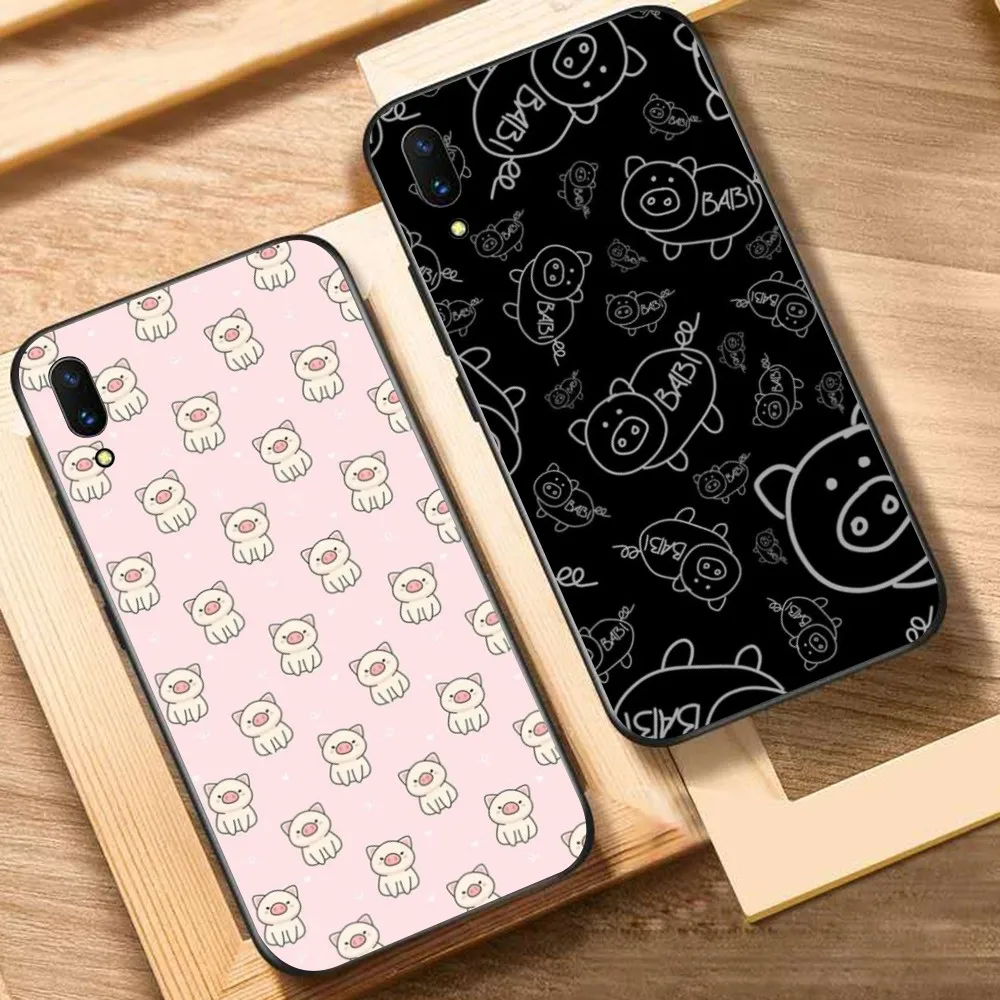 

Cartoon Pink Pig Phone Case For Huawei Y9 6 7 5 Prime Enjoy 7s 7 8 plus 7a 9e 9plus 8E Lite Psmart Shell