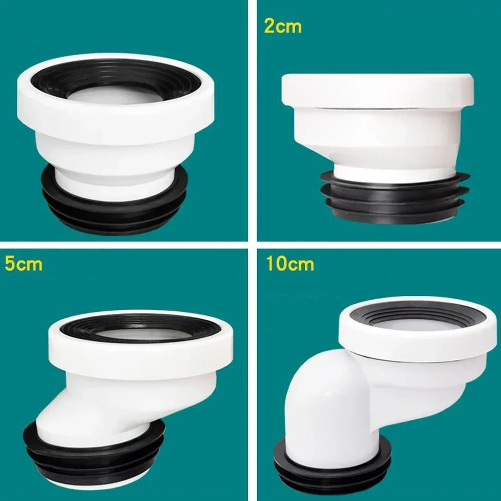 WC Connection Nozzle Connection Toilet Pipe Nozzle Drain Straight Eccentric PVC Straight Eccentric Drain Nozzle Replacement