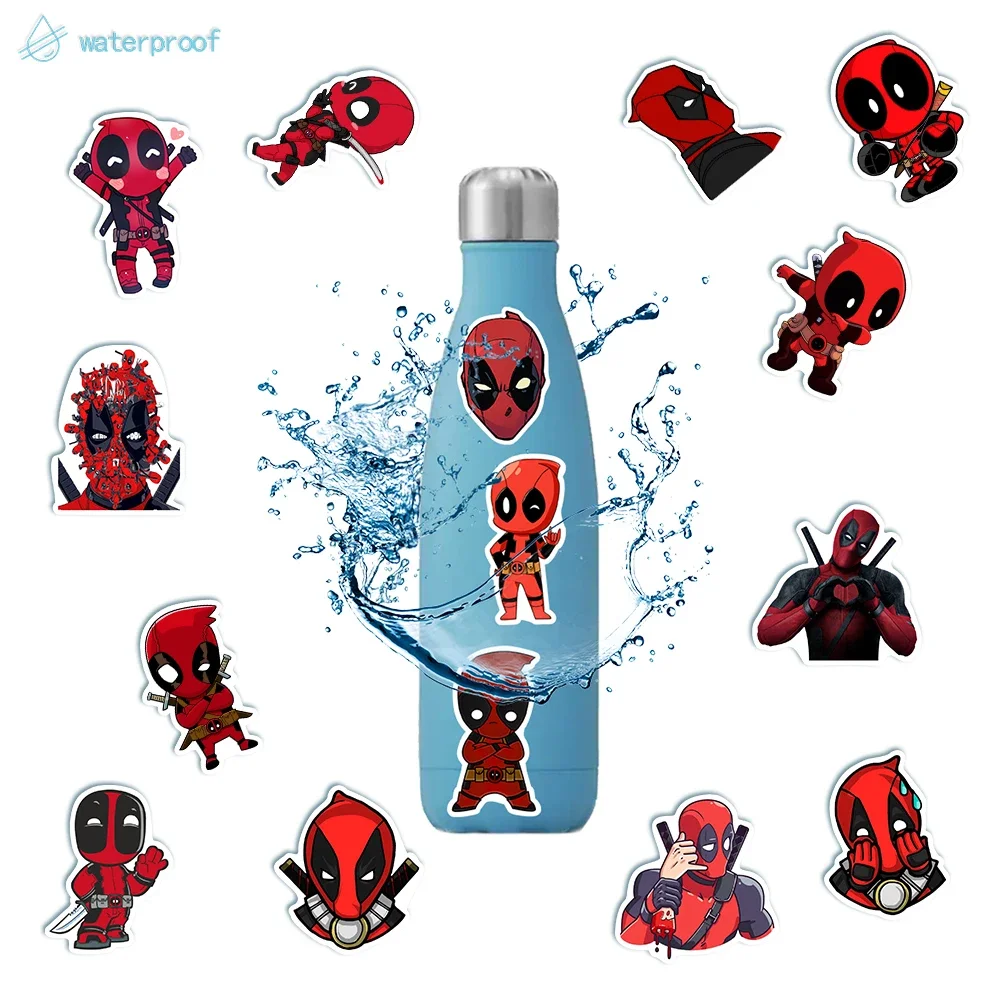 Disney Cartoon Deadpool Stickers for Kids DIY Graffiti Skateboard Luggage Decal Cool Waterproof  Sticker Fun Classic Toys