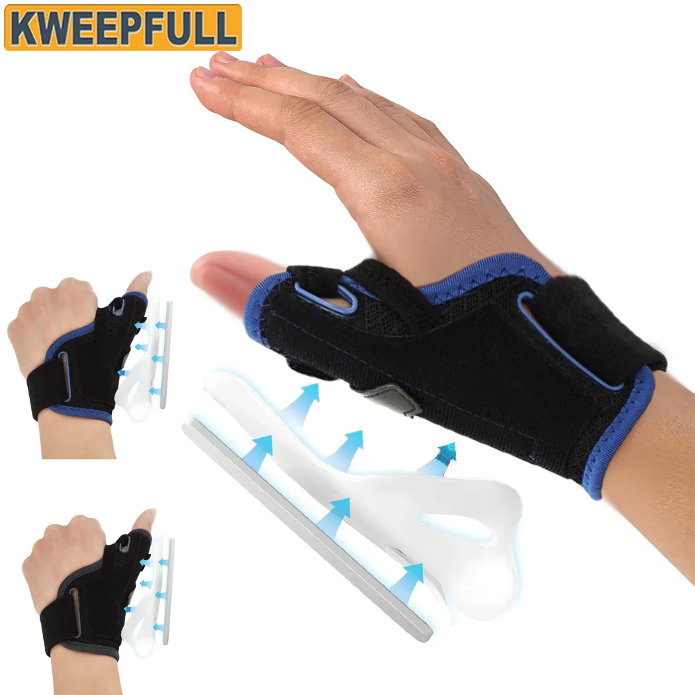 1Pcs Thumb Brace & Wrist Stabilizer (Fits Left/Right) - Thumb Spica Splint for Arthritis,Tendonitis - Support Wrap for Men/Women