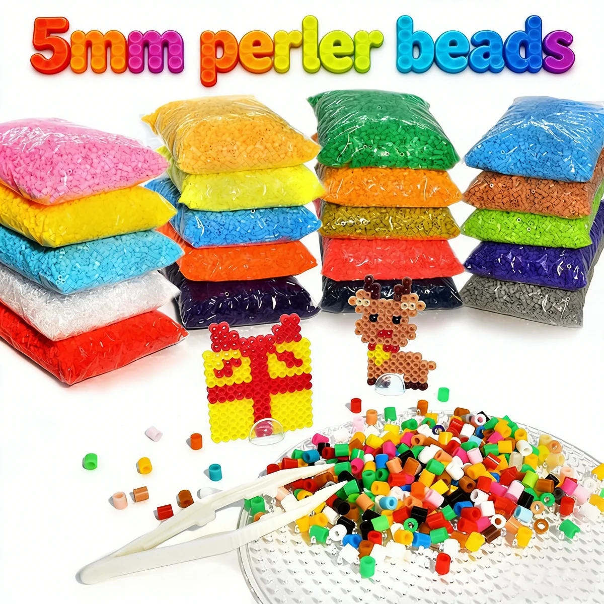 

1000pcs/pack 5mm Hama Beads Puzzle Education Toys Juguetes 3D Puzzles Jigsaw 30 Colors Perler Perlen Beads Fuse Beads for Kids