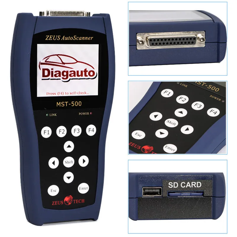 MASTER MST-500 Handheld Motorcycle Diagnostic Tool Automotive Scanner Reserved CAN Bus Interface Read/Clear Fault Code ISC Reset