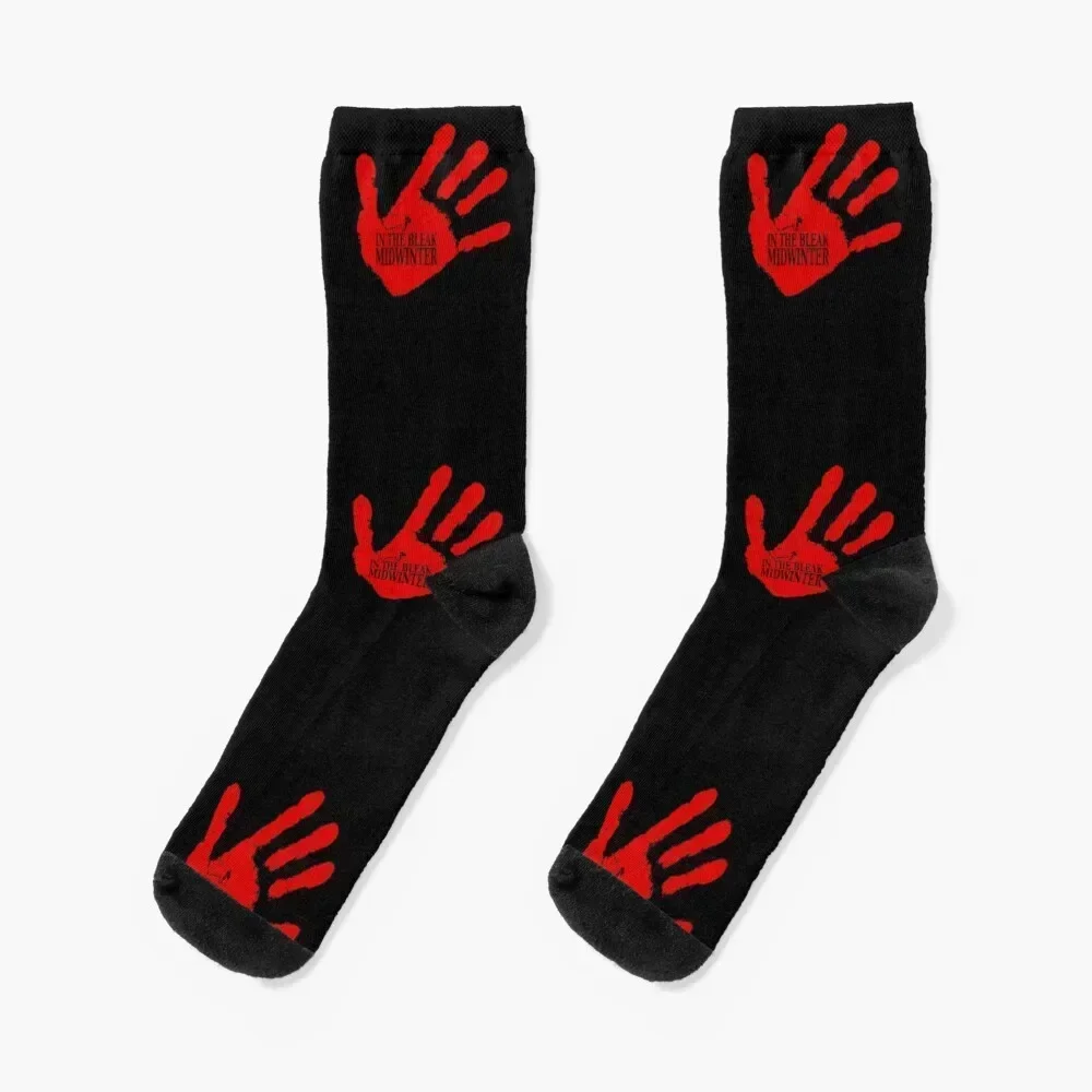 Red Right Hand Socks Thermal man winter hockey cartoon Male Socks Women's