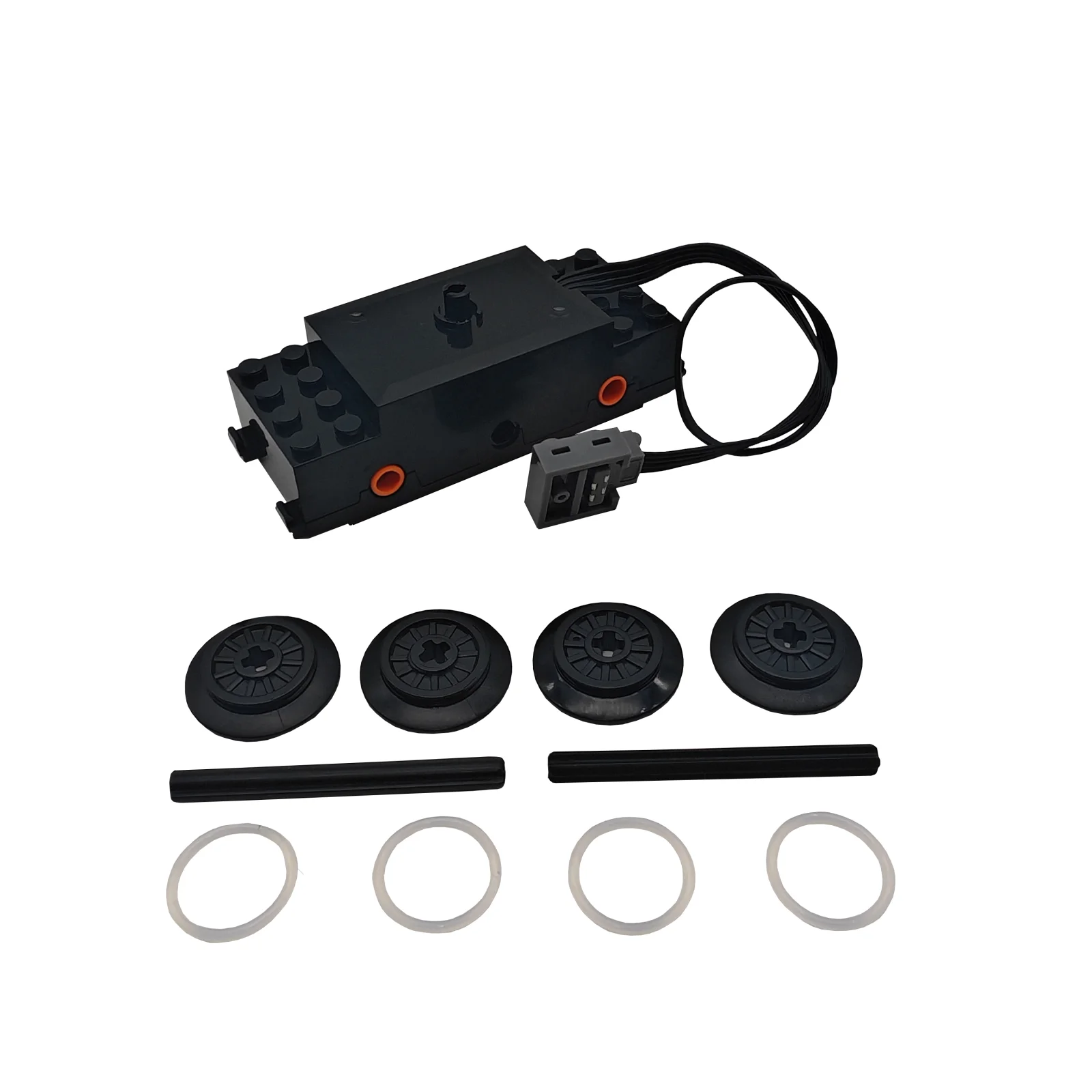 Bloques de construcción de tren urbano, Base de potencia, ferrocarril de alta velocidad, modelo técnico MOC, piezas de funciones de potencia, Motor de tren, juguetes para niños