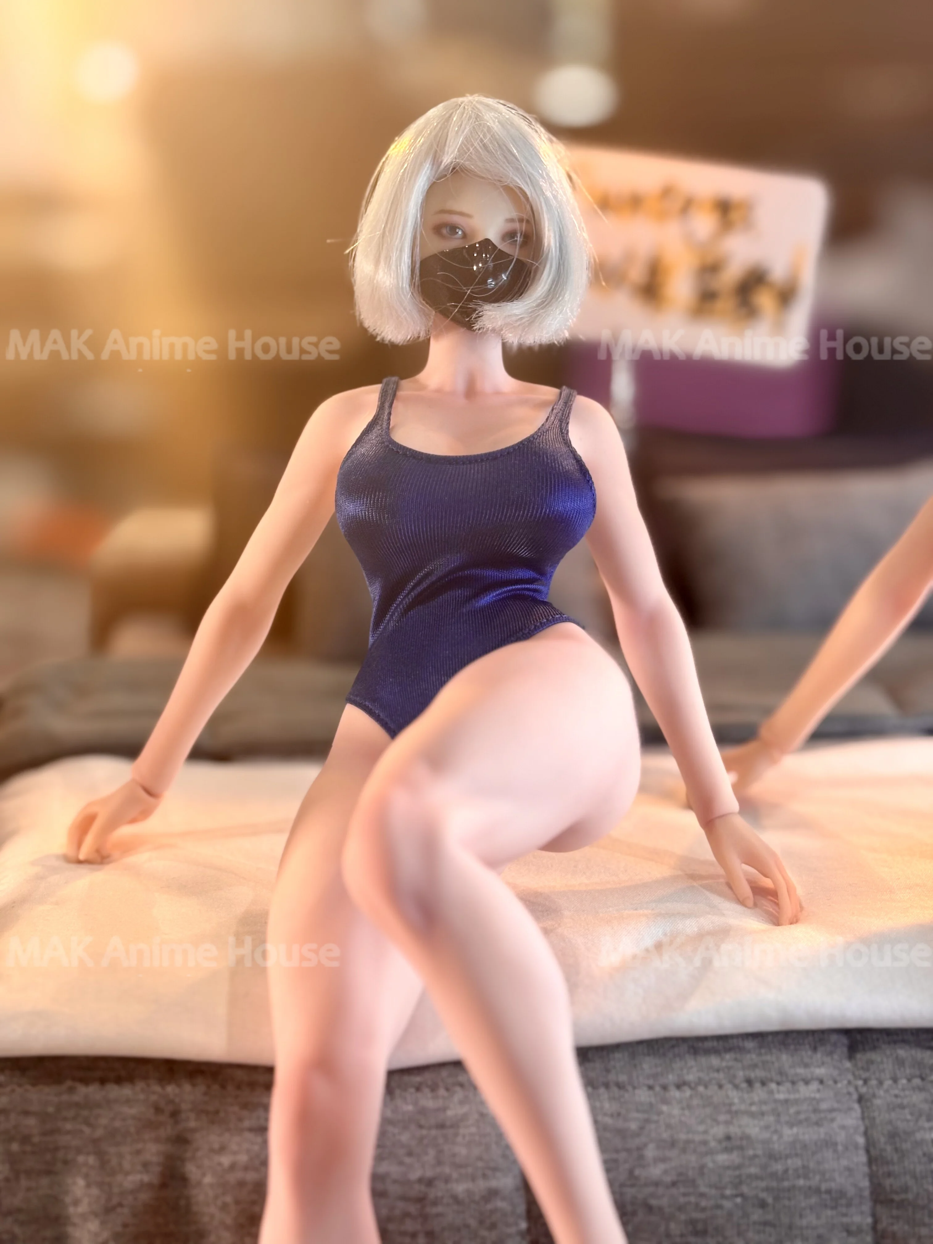 MFuntoys 1/6 مقياس مرونة عالية الإناث اللؤلؤ الاتصال ملابس السباحة نموذج ل 12 ''أنثى عمل الشكل الجندي الجسم دمية #4