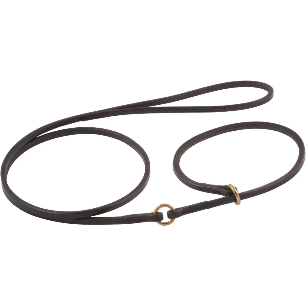 مجموعة مقود وأطواق جلدية متينة للكلاب - مريحة وسهلة الاستخدام - رصاص متكامل للانزلاق للكلاب #6