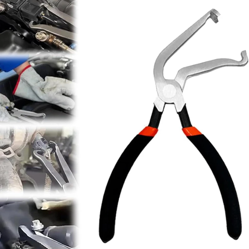 1/3pcs 8" 60-Degree Electrical Disconnect Pliers For Automotive Connectors & Sensors - Angled Wire Plug Removal Tool view 4