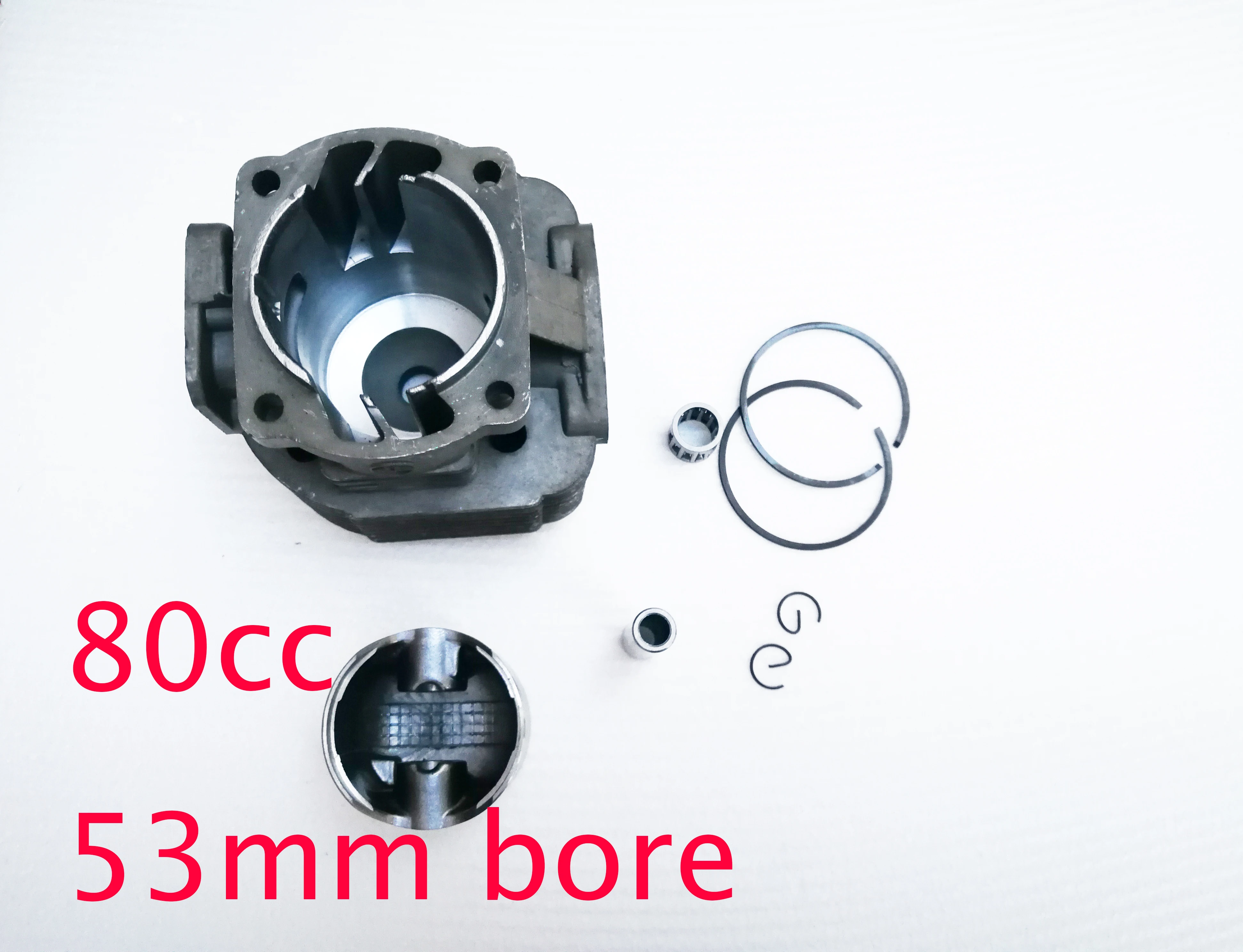 Anel de Pistão do Cilindro 53 mm Motor 1e53f 80cc Peças Reposição para Cortador Escova Scooter Evo Terra Broca Huasheng Externo