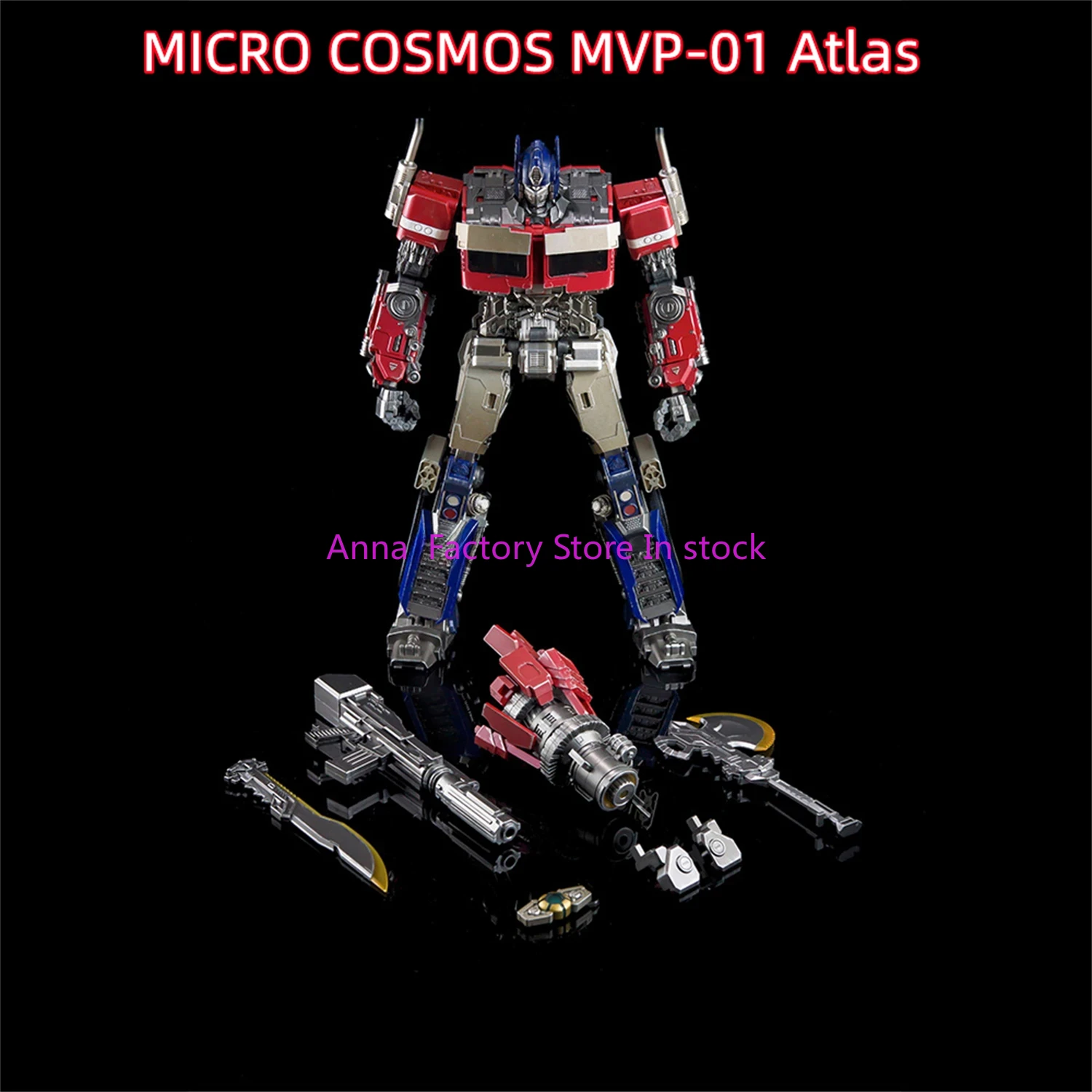 Auf Lager Neue Lucky Cat Transformation MICRO COSMOS MVP-01 MVP01 Atlas OP Prime Actionfigur