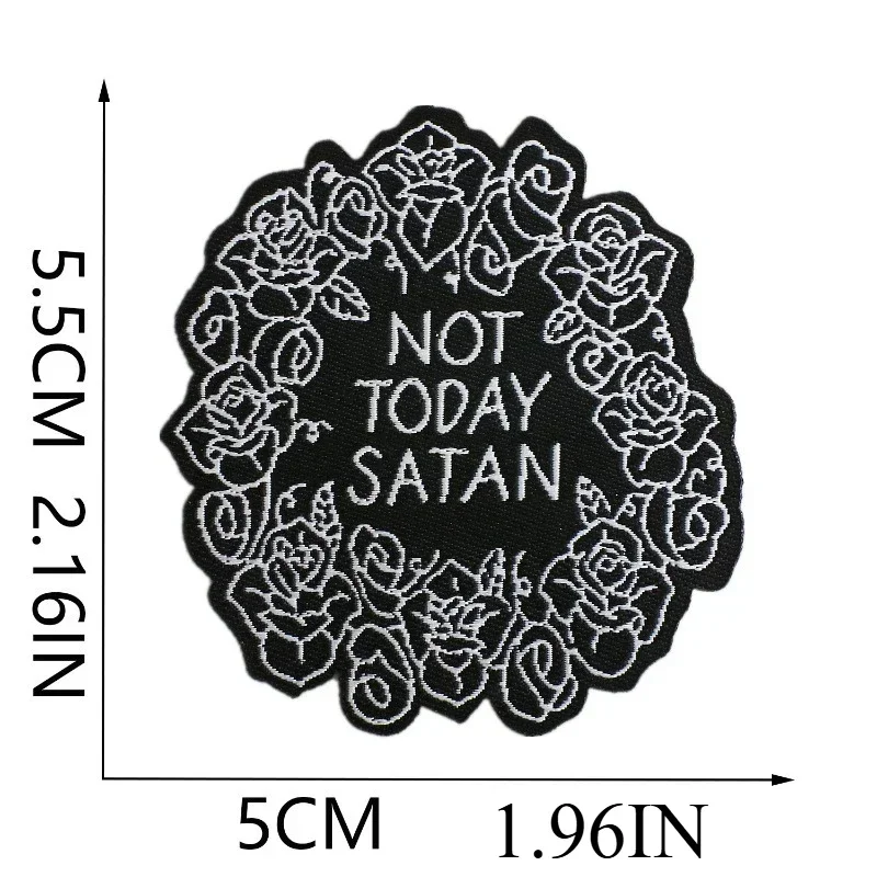 Ferocious Panther Embroidery Cloth Sticker Clothes Decorative Viper Patch Sticker Bag with Cartoon Roses