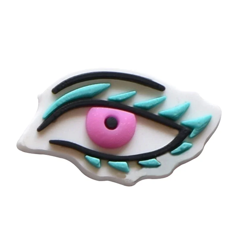 Eye Symbol Shoe Charms for Crocs Sandals Women Clogs Pins Shoe Decorations Accessory Men Badges Girls Kids Shoes Accessories