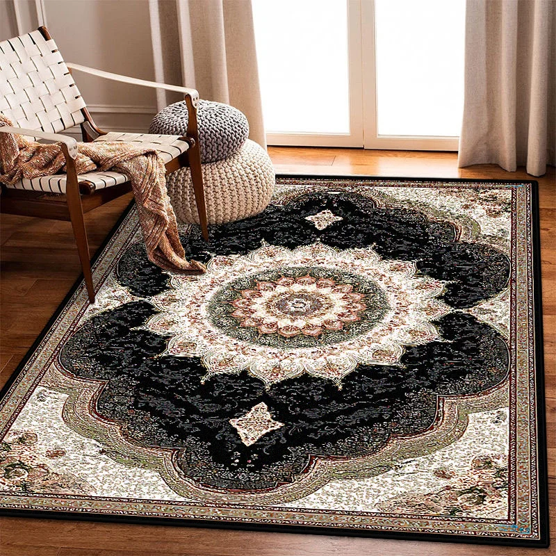 

American Style Retro Persian Carpet for Living Room Decoration Large Area Rugs for Bedroom Big Size Soft Customizable Floor Mats